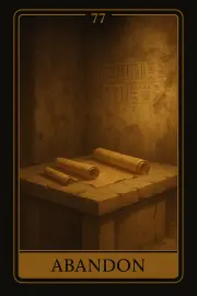 Carte 77 - Abandon
