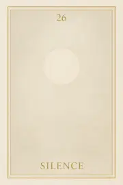 Carte 26 - Silence